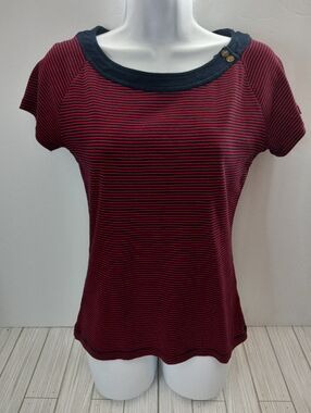 Chaps Classics Striped Scoop Neck Top